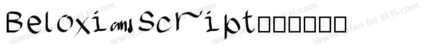 Beloxi Script字体转换
